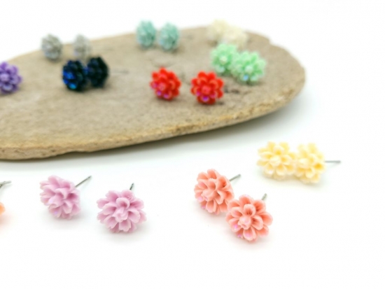 Preview: Blümchen Flower Ohrstecker Blüte